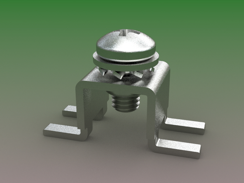 带M3螺钉的SMD印刷电路板接线板连接器8x8mm